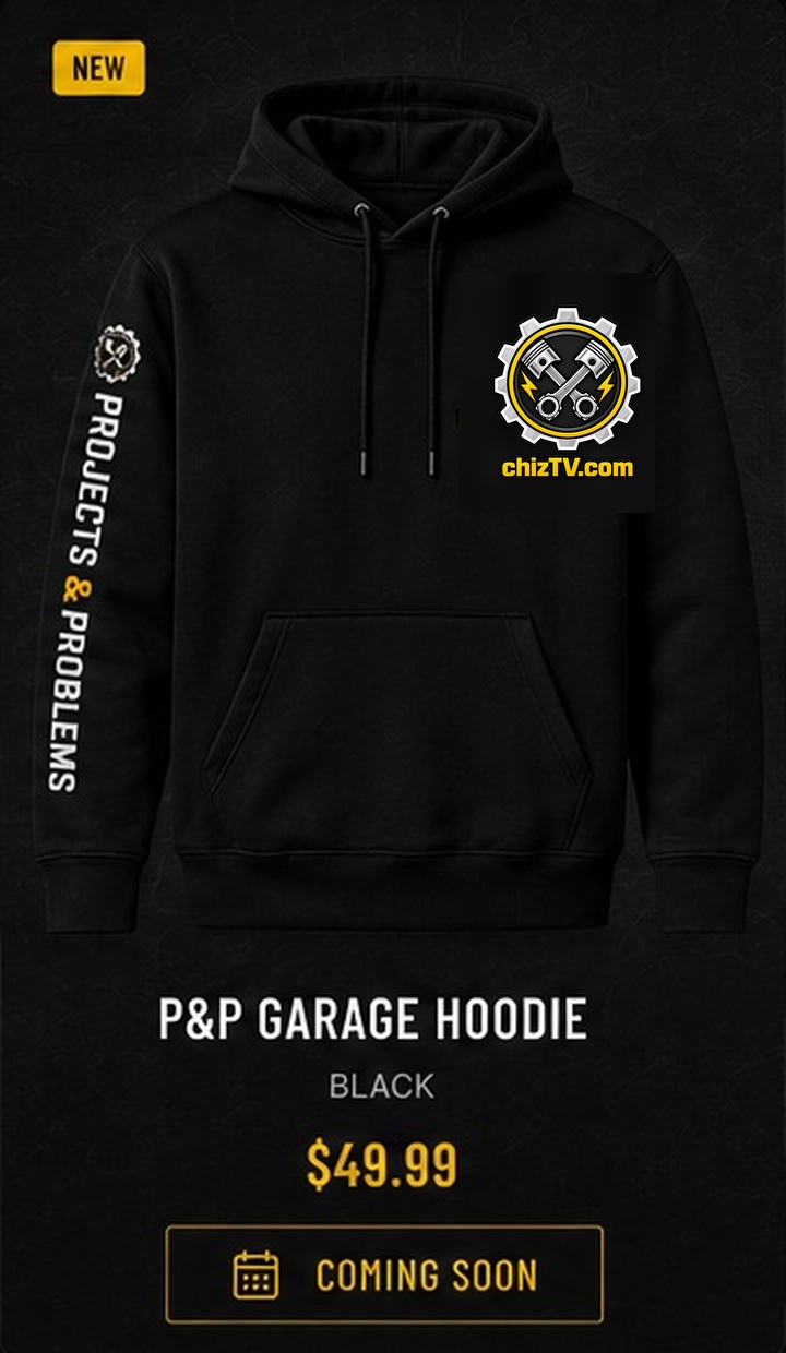 Black P&P Garage Hoodie